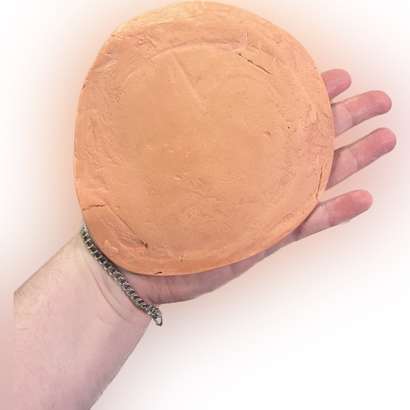 Handmade Artisian Boho Earthy Cresent Moon Man Clay Trinket Dish Made by Myself - Picture 7 of 11